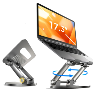 Soporte Metálico Giratorio 360° para Laptop